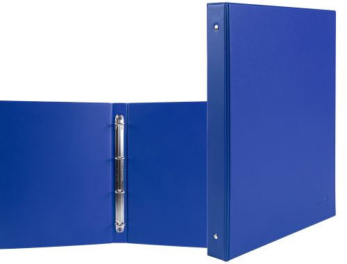 Pasta liderpapel 4 aneis 25 mm redodas plastico folio cor azul marinho , Liderpapel , 9982 , 8435055043214